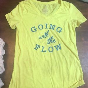 Exercise T-shirt with blue writing